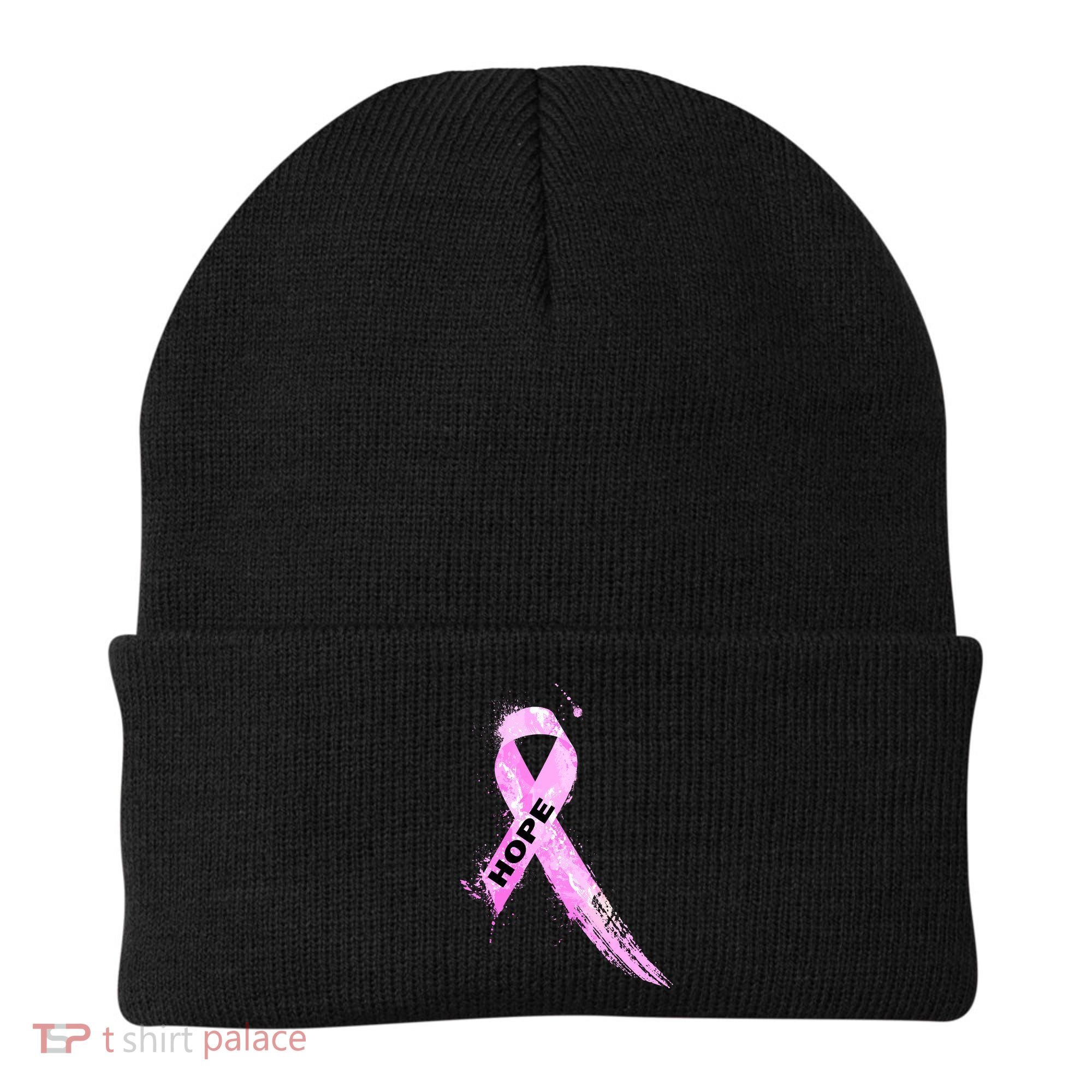 Breast Cancer Hope Ribbon Beanie