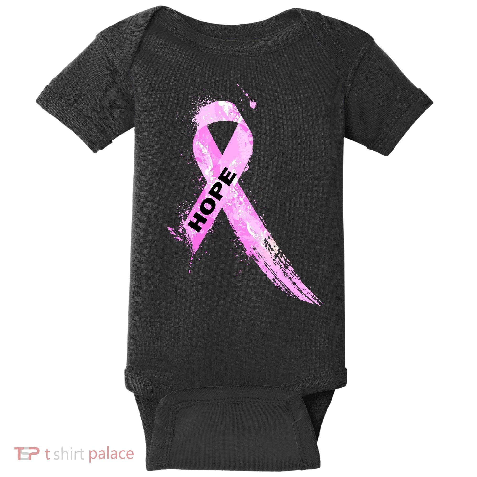 Breast Cancer Hope Ribbon Baby Bodysuit