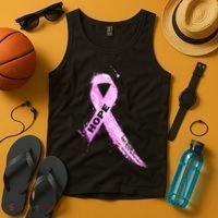 Breast Cancer Hope Ribbon Tank Top thumb 4
