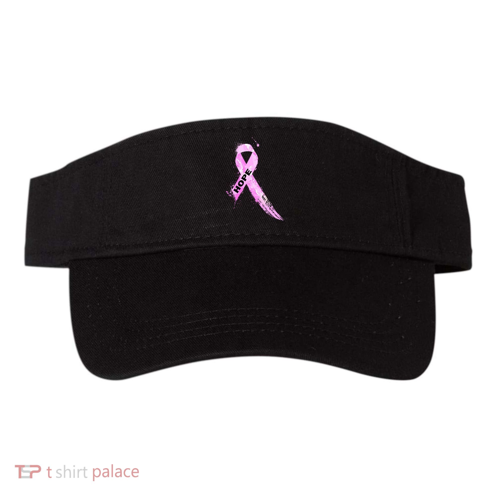 Breast Cancer Hope Ribbon Visor