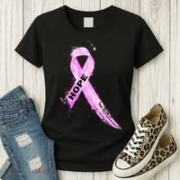 Breast Cancer Hope Ribbon Women's T-Shirt thumb 3
