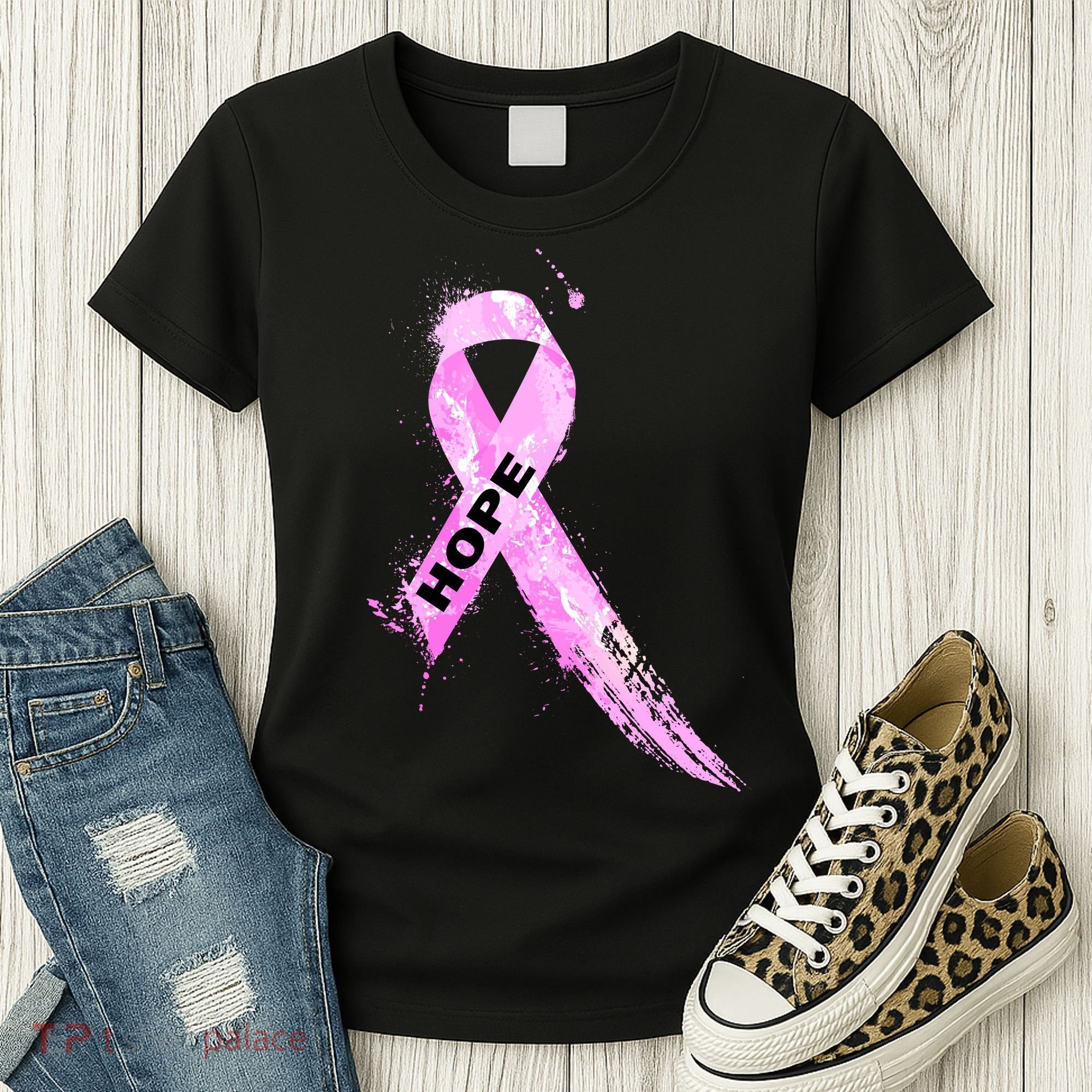 Breast Cancer Hope Ribbon Women's T-Shirt