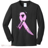 Breast Cancer Hope Ribbon Kids Long Sleeve Shirt thumb 0