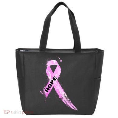 Breast Cancer Hope Ribbon Tote Bag