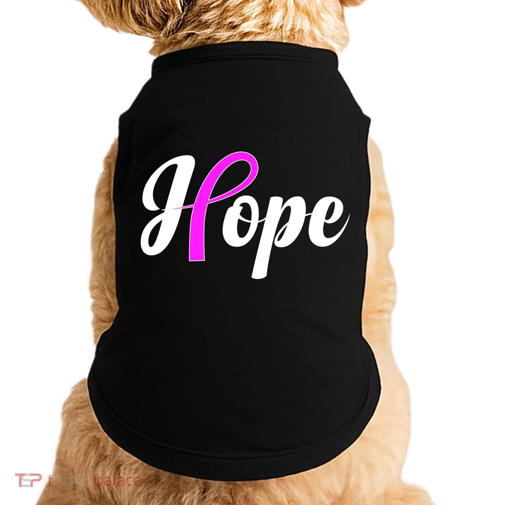Breast Cancer Hope Ribbon Tribute Logo Doggie Tank