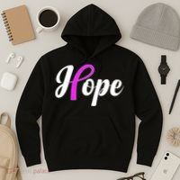 Breast Cancer Hope Ribbon Tribute Logo Hoodie thumb 3