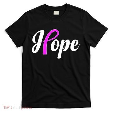 Breast Cancer Hope Ribbon Tribute Logo T-Shirt