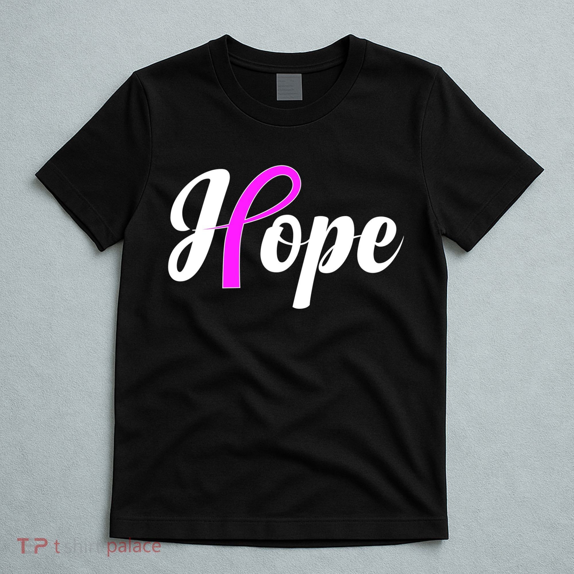 Breast Cancer Hope Ribbon Tribute Logo T-Shirt
