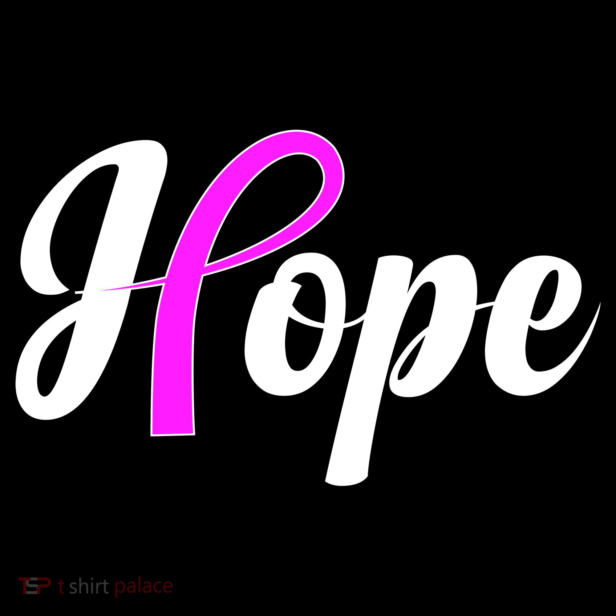 Breast Cancer Hope Ribbon Tribute Logo T-Shirt