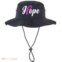 Breast Cancer Hope Ribbon Tribute Logo Bucket Hat thumb 0