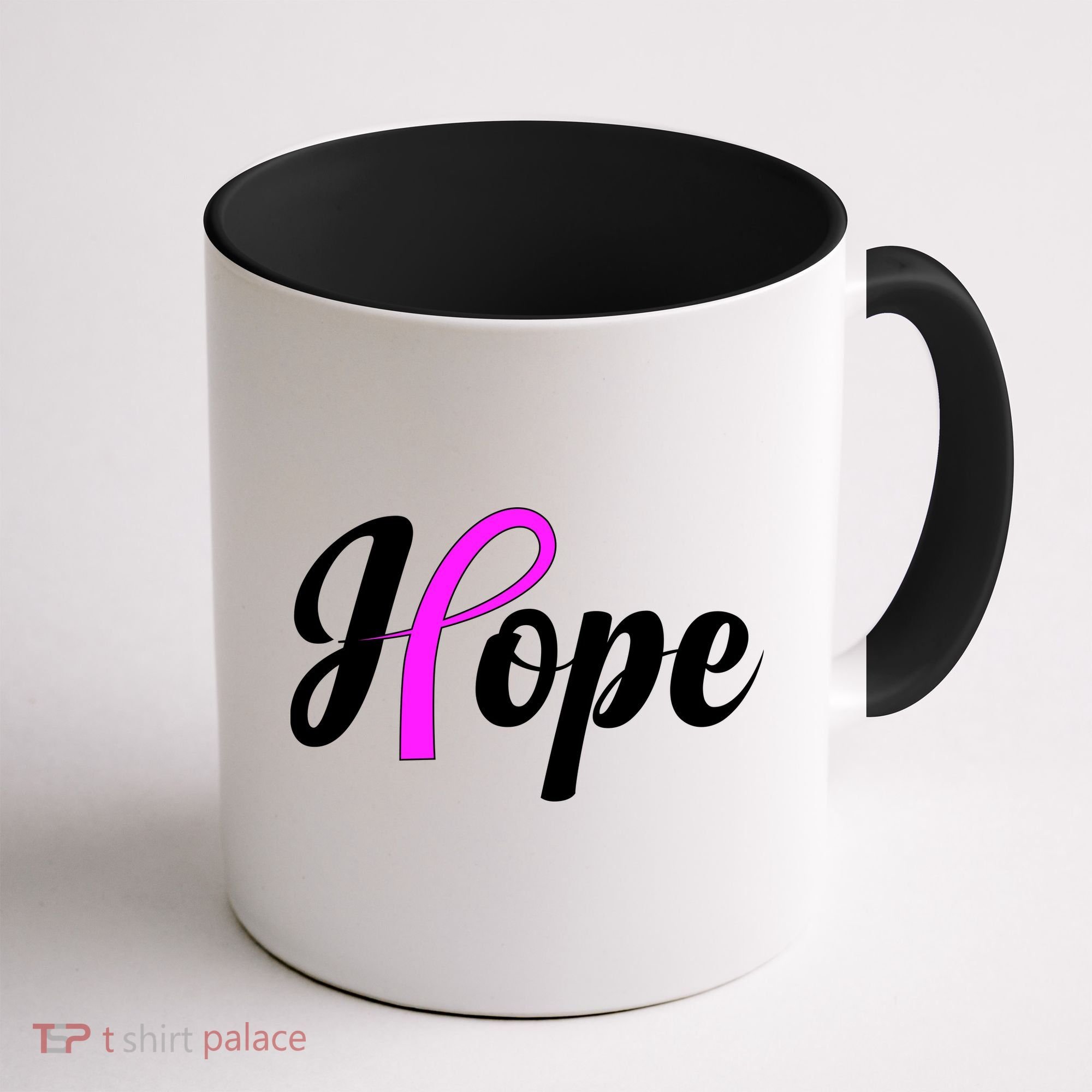 Breast Cancer Hope Ribbon Tribute Logo Coffee Mug