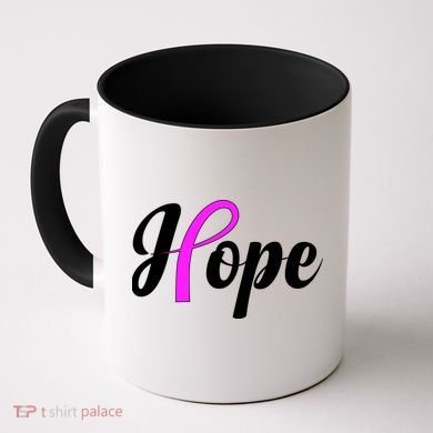 Breast Cancer Hope Ribbon Tribute Logo Coffee Mug