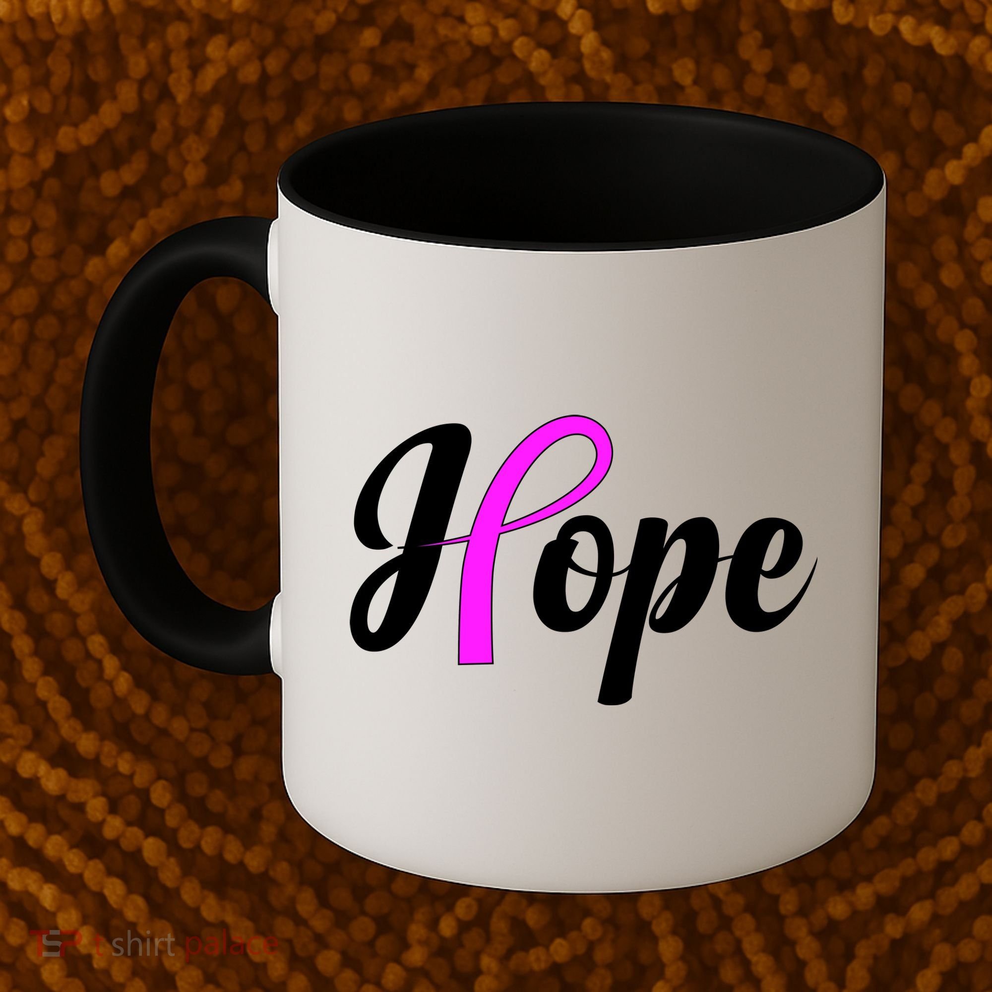 Breast Cancer Hope Ribbon Tribute Logo Coffee Mug