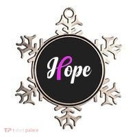 Breast Cancer Hope Ribbon Tribute Logo Ornament thumb 0