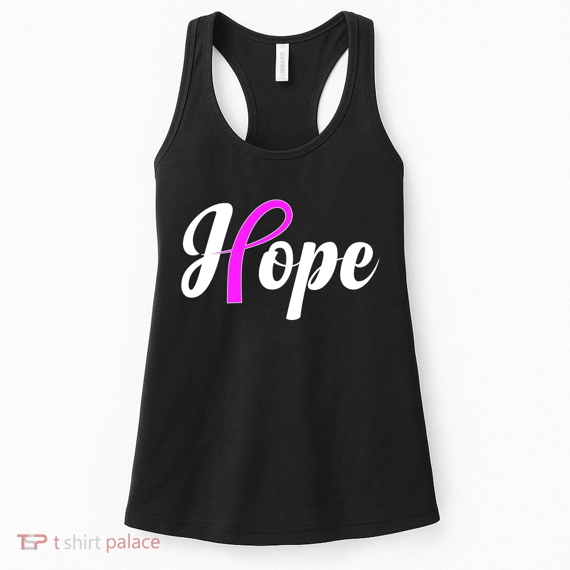 Breast Cancer Hope Ribbon Tribute Logo Women's Tank Top