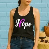 Breast Cancer Hope Ribbon Tribute Logo Women's Tank Top thumb 2