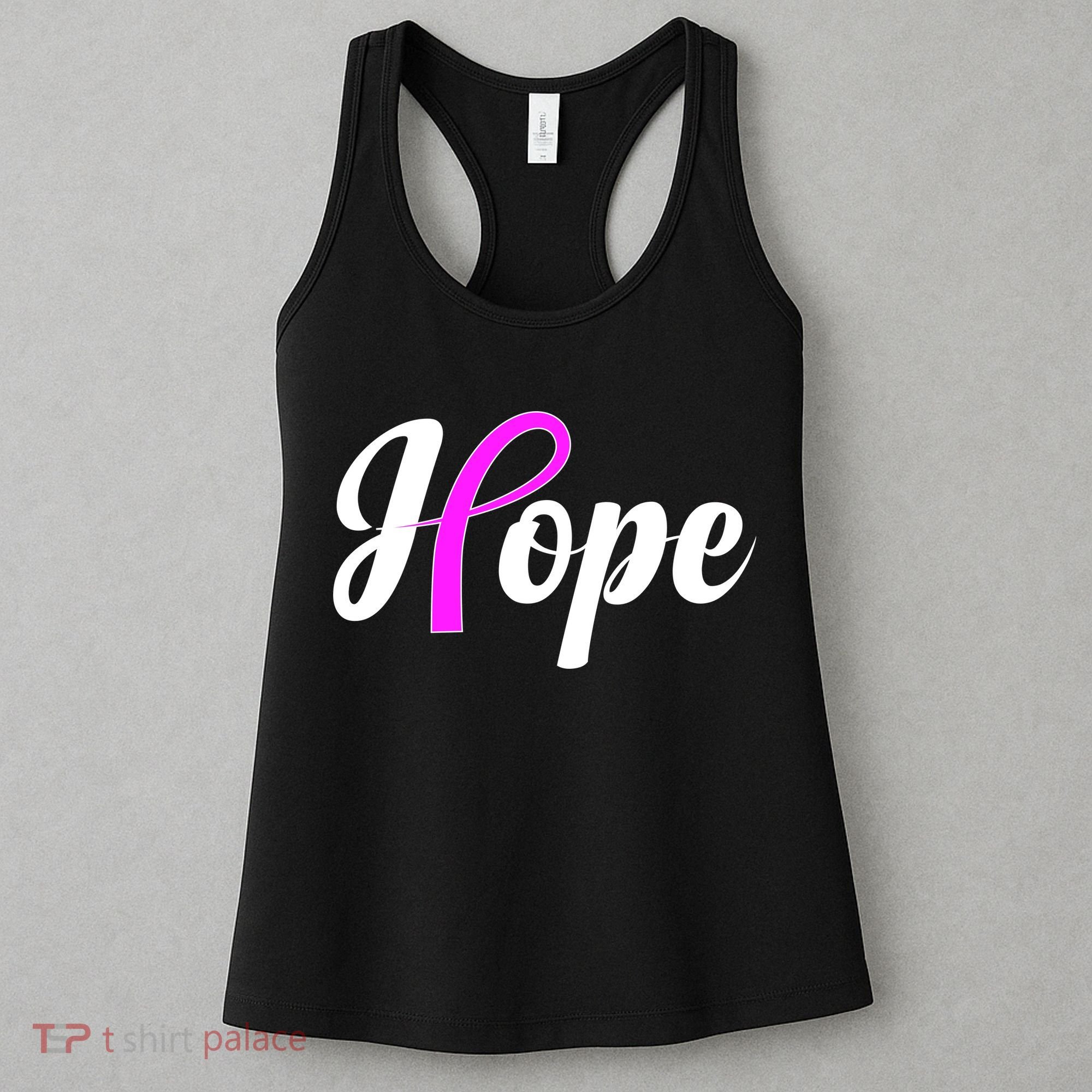 Breast Cancer Hope Ribbon Tribute Logo Women's Tank Top