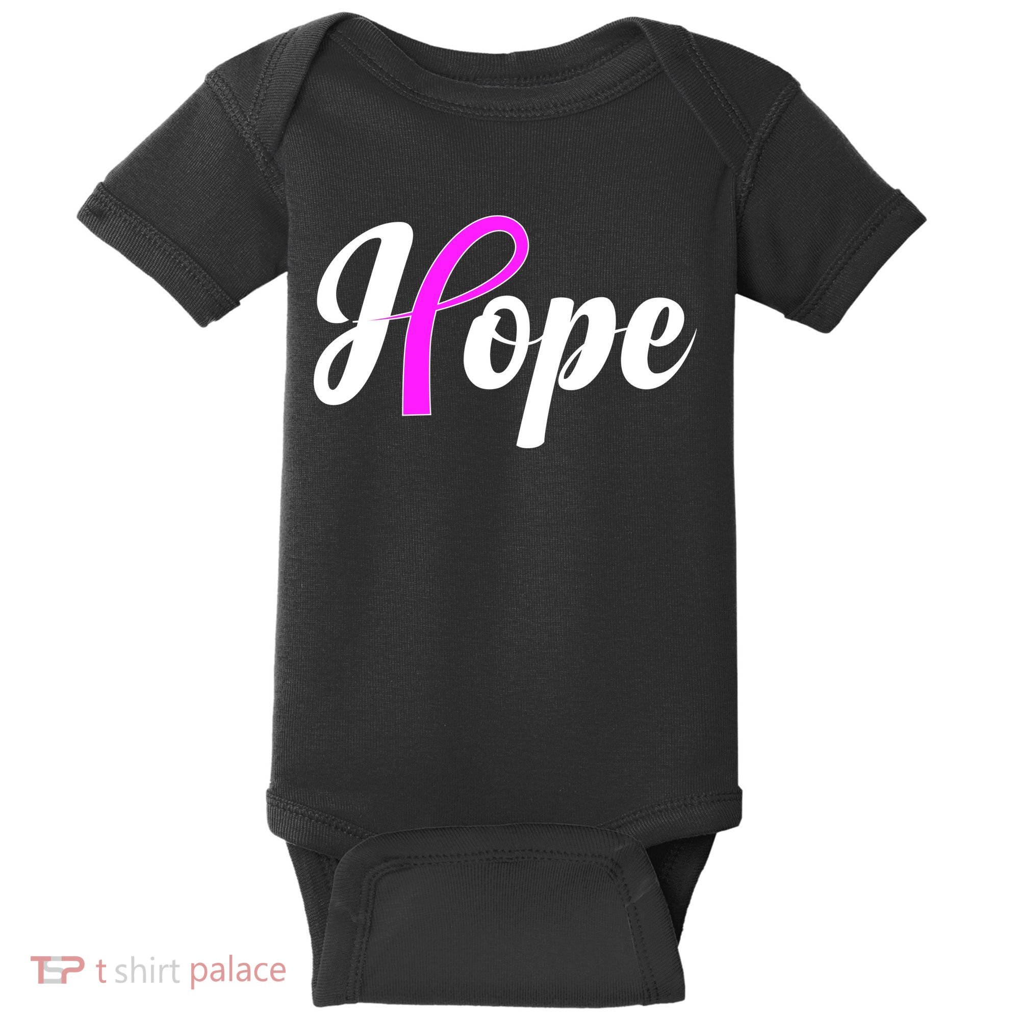 Breast Cancer Hope Ribbon Tribute Logo Baby Bodysuit