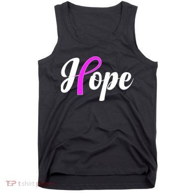 Breast Cancer Hope Ribbon Tribute Logo Tank Top