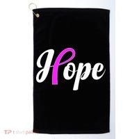 Breast Cancer Hope Ribbon Tribute Logo Golf Towel thumb 0