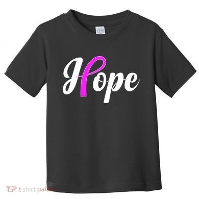 Breast Cancer Hope Ribbon Tribute Logo Toddler T-Shirt