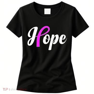 Breast Cancer Hope Ribbon Tribute Logo Women's T-Shirt