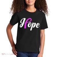 Breast Cancer Hope Ribbon Tribute Logo Kids T-Shirt thumb 2