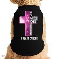 Breast Cancer I Can Do All Thing Through Christ Doggie Tank thumb 0