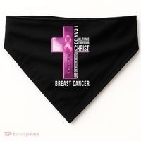 Breast Cancer I Can Do All Thing Through Christ USA-Made Doggie Bandana thumb 0