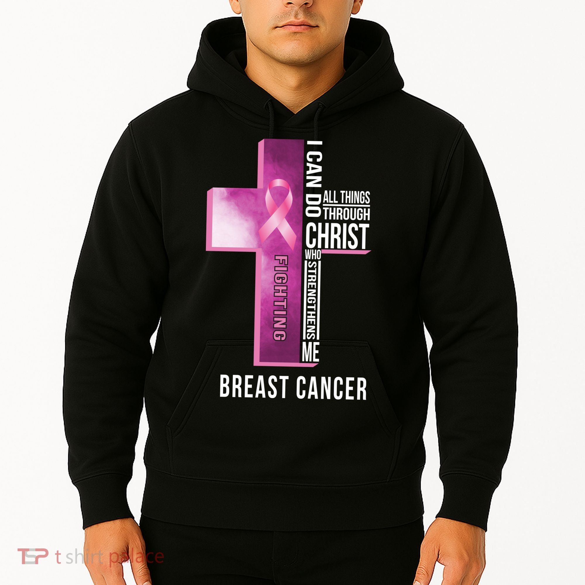 Breast Cancer I Can Do All Thing Through Christ Hoodie
