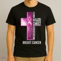 Breast Cancer I Can Do All Thing Through Christ T-Shirt thumb 3