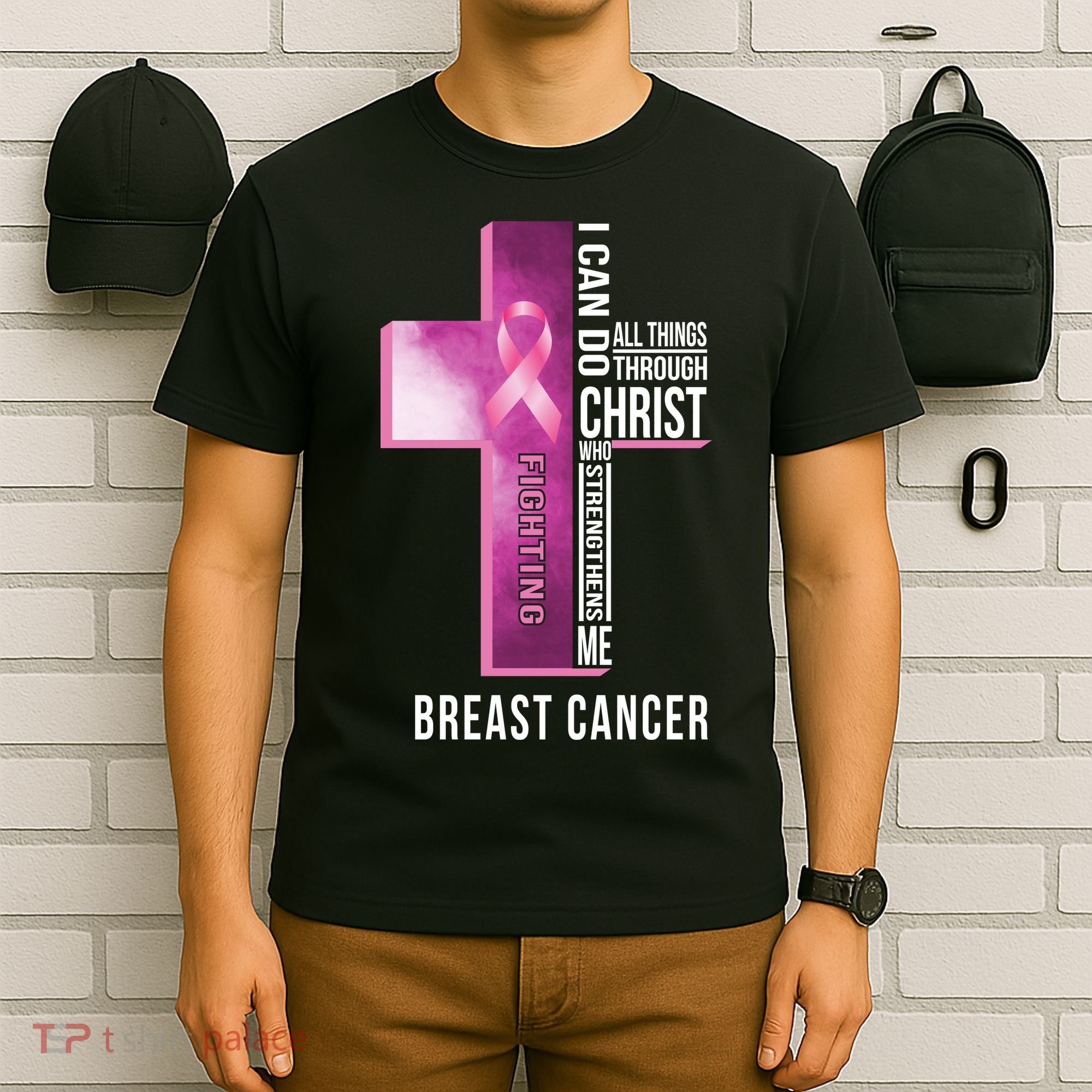 Breast Cancer I Can Do All Thing Through Christ T-Shirt