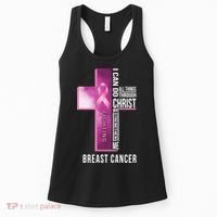 Breast Cancer I Can Do All Thing Through Christ Women's Tank Top thumb 0