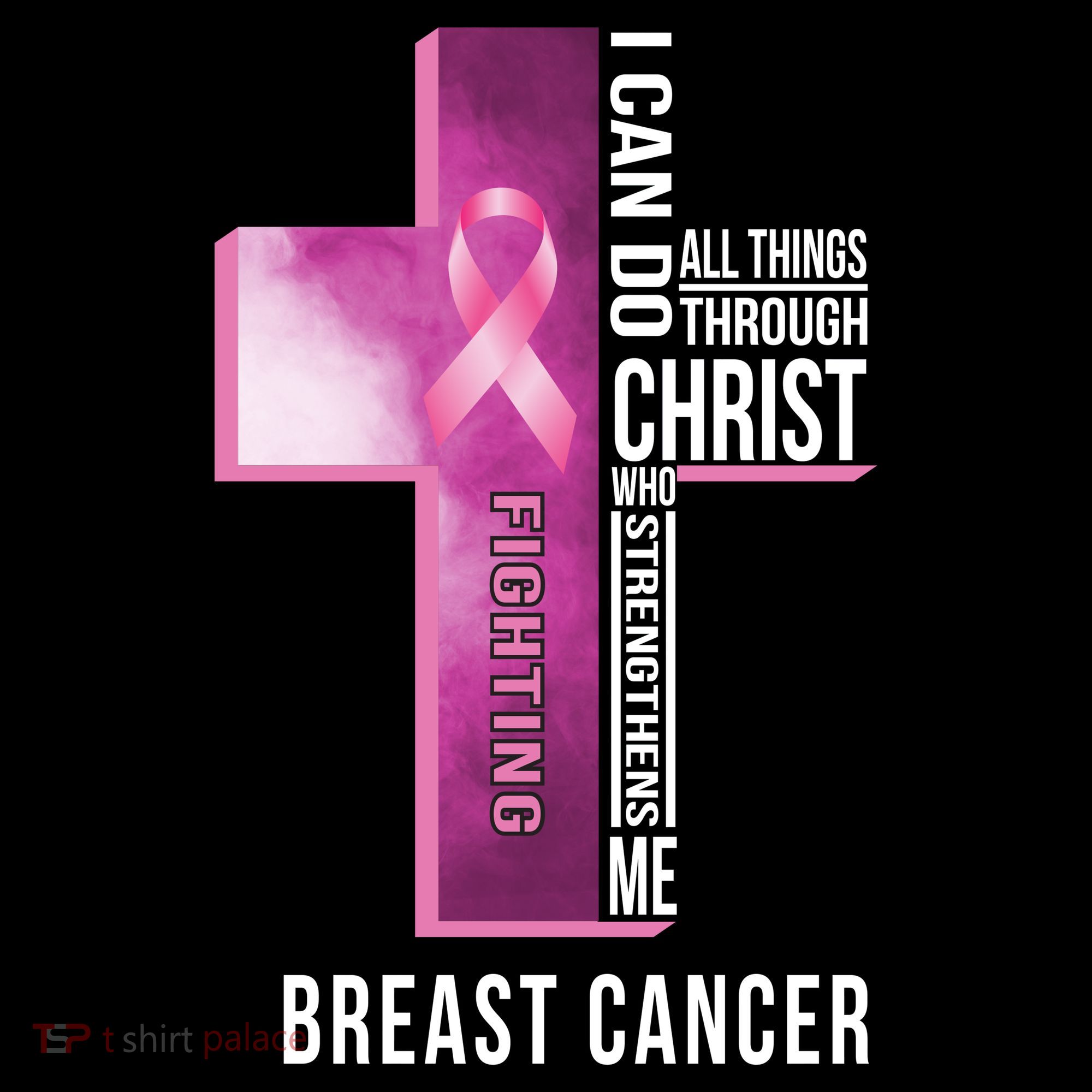 Breast Cancer I Can Do All Thing Through Christ Women's Tank Top