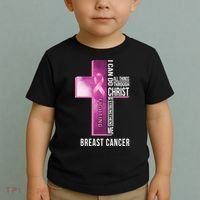 Breast Cancer I Can Do All Thing Through Christ Toddler T-Shirt thumb 2