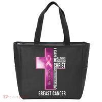 Breast Cancer I Can Do All Thing Through Christ Tote Bag thumb 0