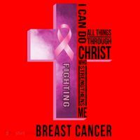 Breast Cancer I Can Do All Thing Through Christ Santa Hat thumb 1