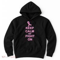 Breast Cancer Keep Calm And Fight On Hoodie thumb 0