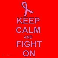 Breast Cancer Keep Calm And Fight On Santa Hat thumb 1