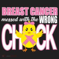 Breast Cancer Messed With The Wrong Chick Women's Sweatshirt thumb 2