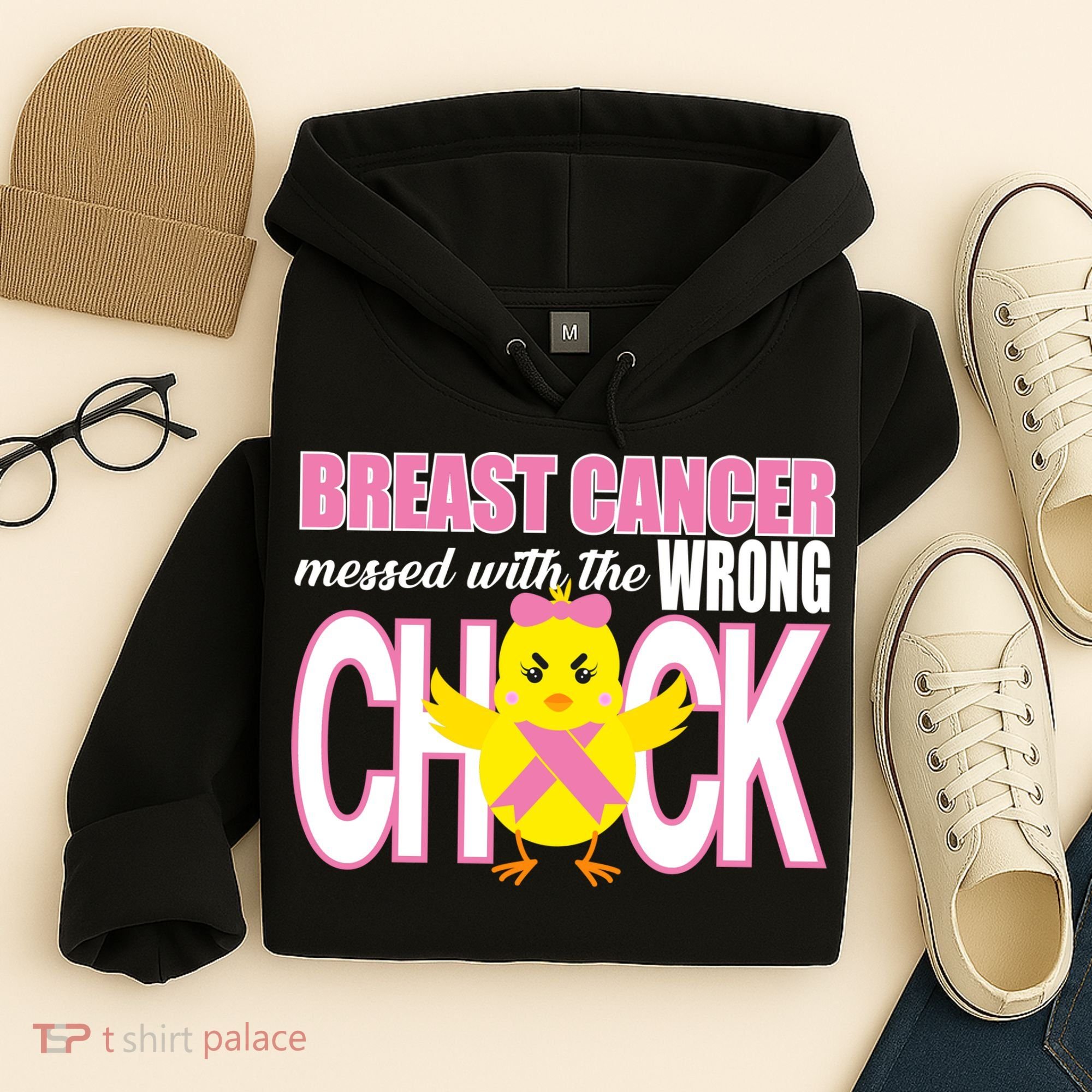 Breast Cancer Messed With The Wrong Chick Hoodie