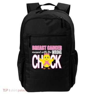 Breast Cancer Messed With The Wrong Chick Backpack