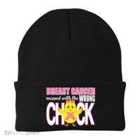 Breast Cancer Messed With The Wrong Chick Beanie thumb 0