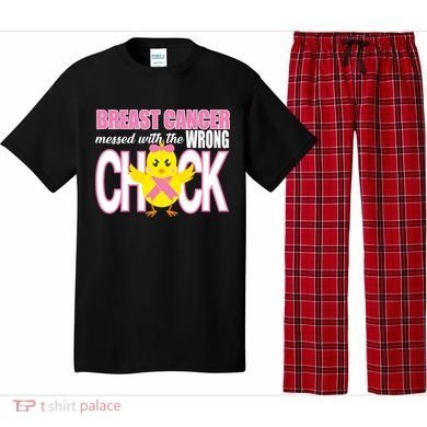 Breast Cancer Messed With The Wrong Chick Pajama Set