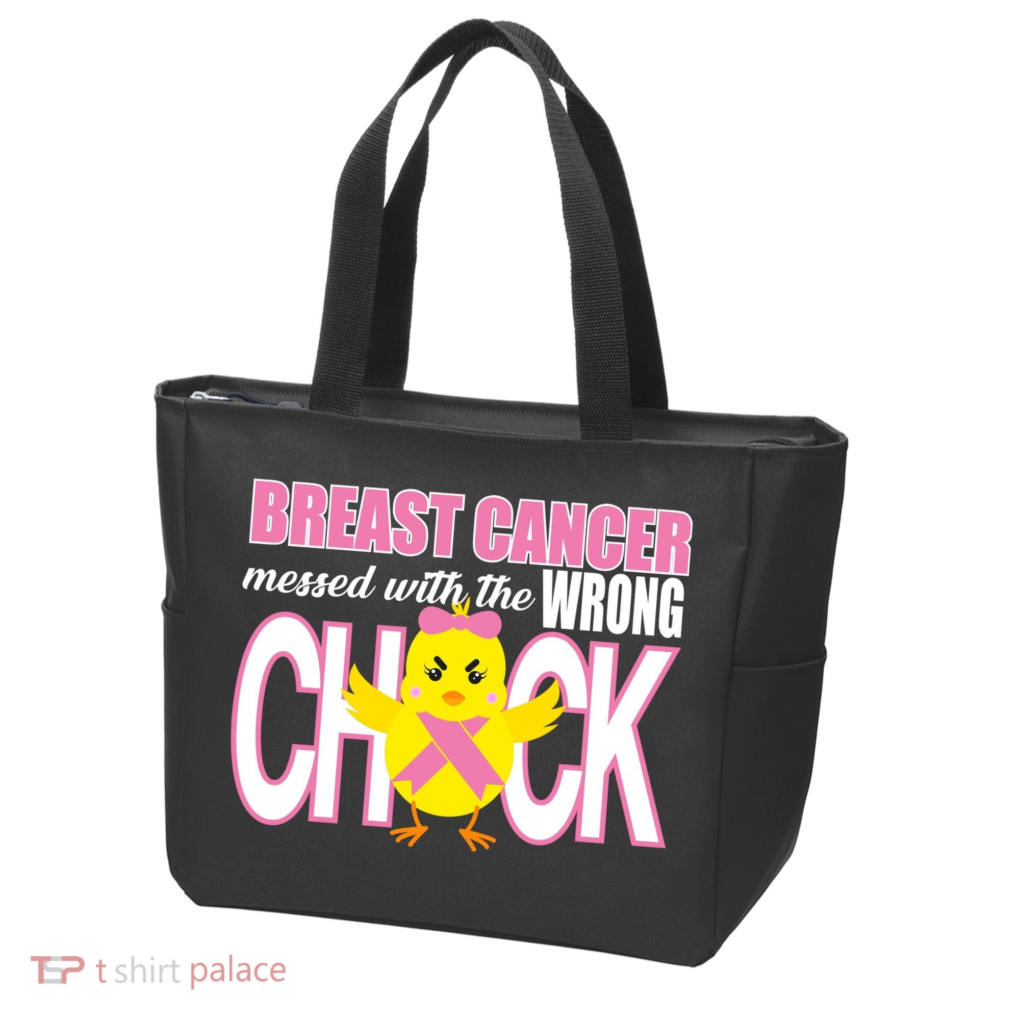 Breast Cancer Messed With The Wrong Chick Tote Bag