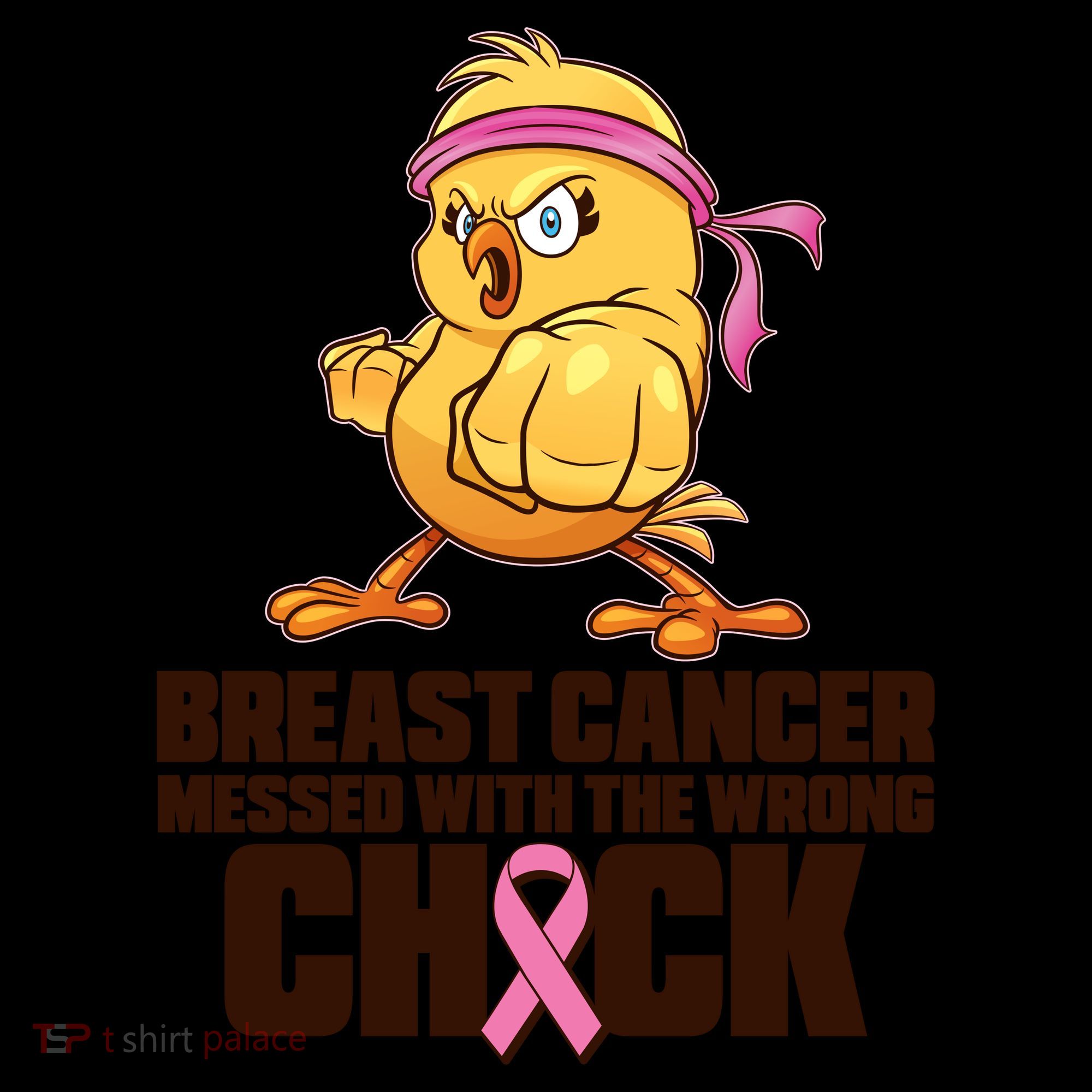 Breast Cancer Messed With The Wrong Chick Funny Coffee Mug