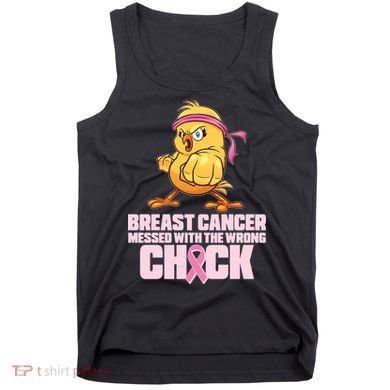 Breast Cancer Messed With The Wrong Chick Funny Tank Top