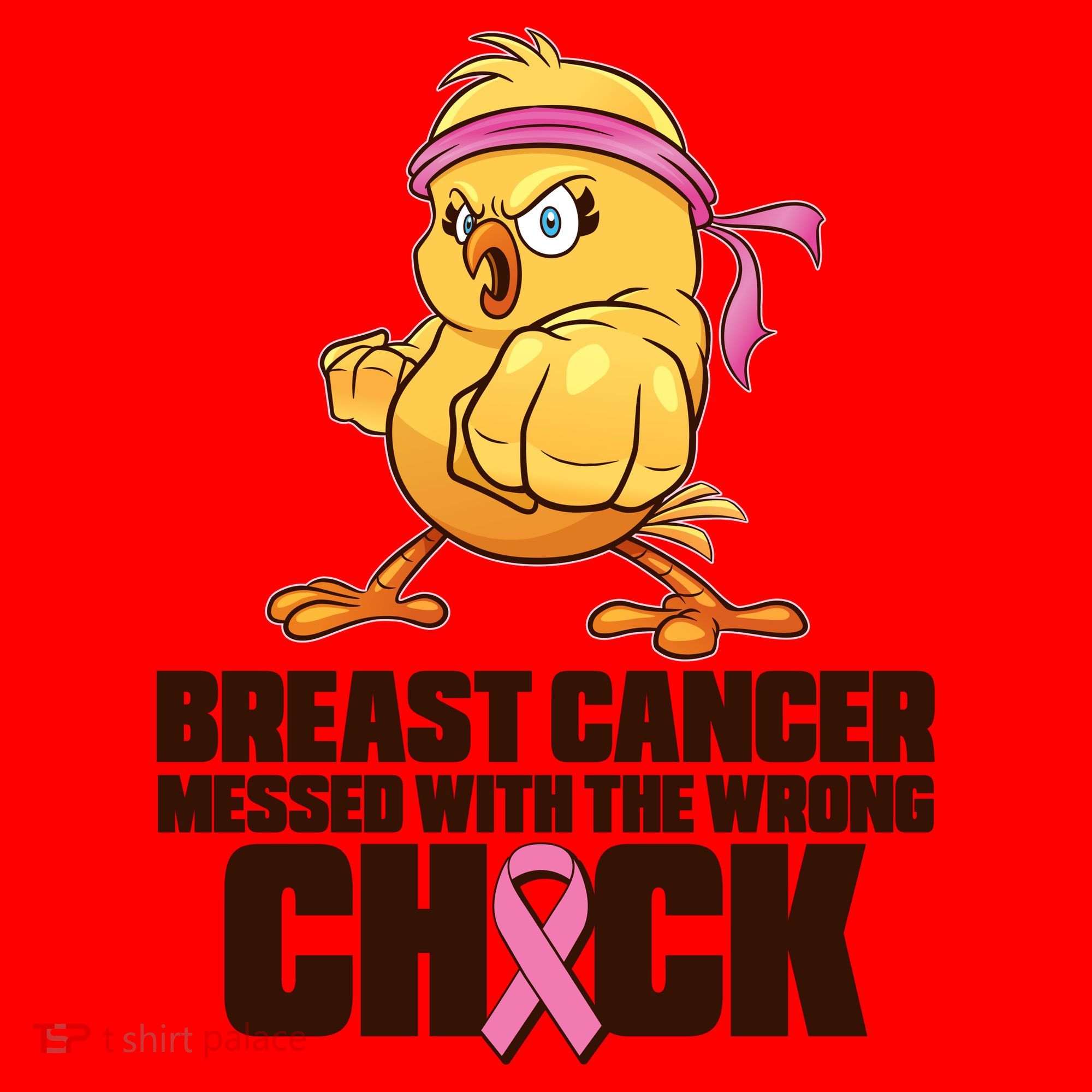 Breast Cancer Messed With The Wrong Chick Funny Santa Hat