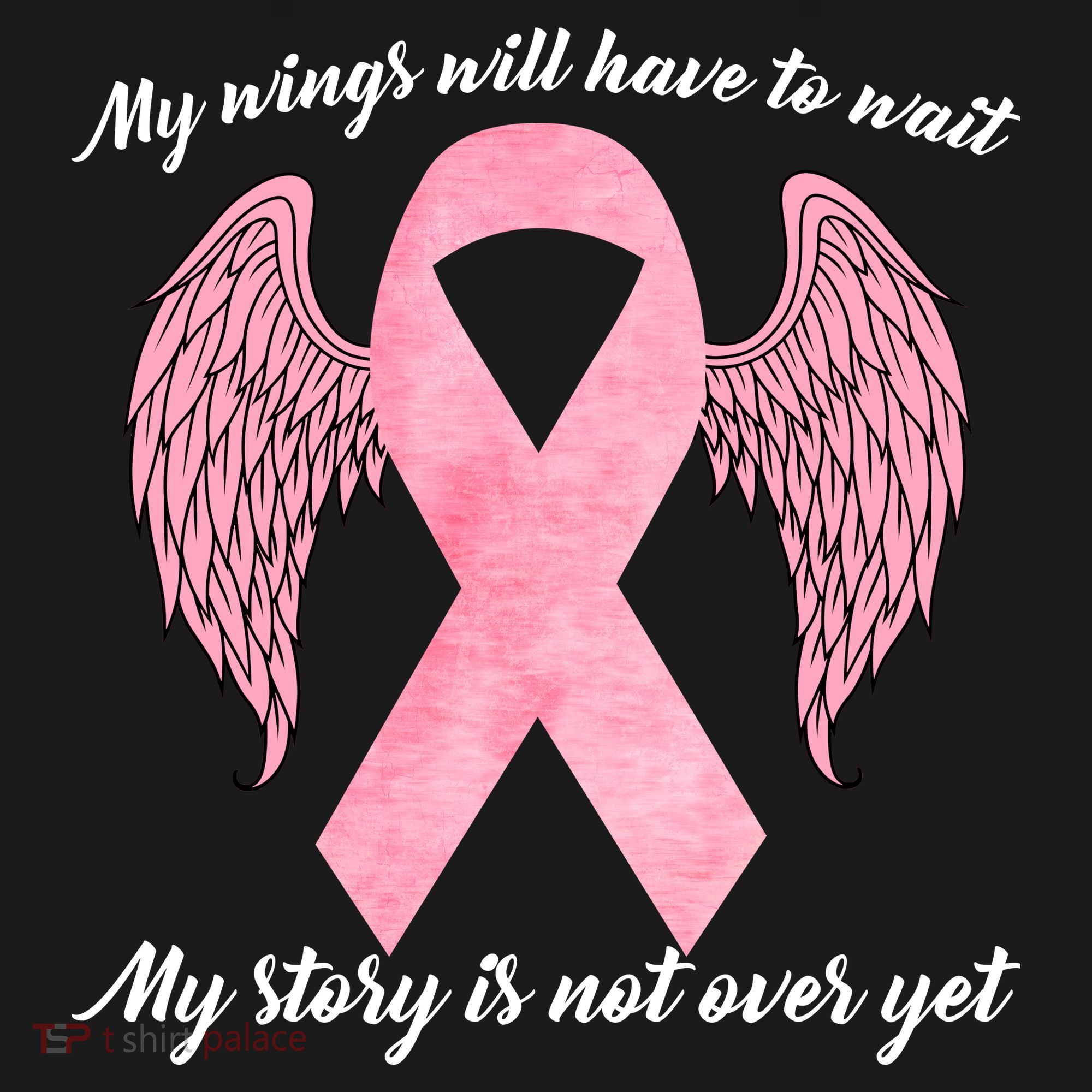 Breast Cancer My Wings Will Have To Wait Hoodie