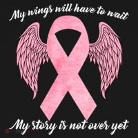 Breast Cancer My Wings Will Have To Wait Apron thumb 3